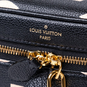 LOUIS VUITTON VANITY PM BLACK/BEIGE CALFSKIN GHW