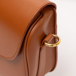 CHRISTIAN DIOR MEDIUM DIOR BOBBY BAG DARK TAN CALFSKIN LEATHER GHW