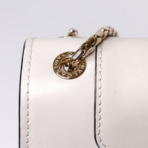 BVLGARI SEPRENTI FOREVER SHOULDER BAG WHITE GHW
