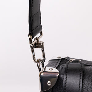 LOUIS VUITTON SIDE TRUNK MM BLACK CALFSKIN LEATHER SHW