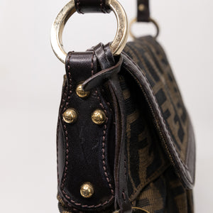 FENDI TOBACCO ZUCCA CHEF SHOULDER BAG