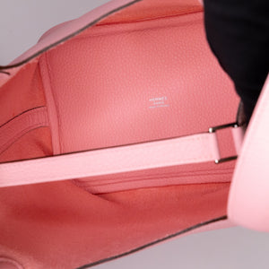 HERMES PICOTIN 18 LOCK BAG CLEMENT 3Q ROSE SAKURA GHW STAMP K