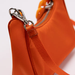 PRADA MINI HOBO NYLON ORANGE SHW