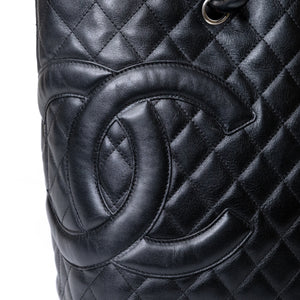 CHANEL CAMBON LINE TOTE BAG CALFSKIN SHW