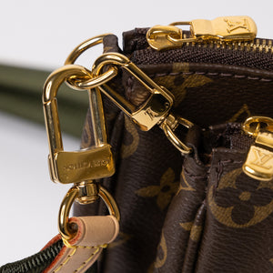 LOUIS VUITTON MULTI POCHETTE ACCESSOIRES MONOGRAM CANVAS KHAKI GHW