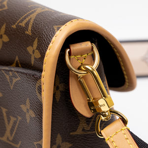 LOUIS VUITTON DIANE MONOGRAM CANVAS BAG WITH JACQUARD STRAP