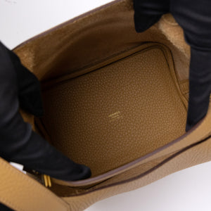 HERMES PICOTIN 18 LOCK BAG BAG CLEMENCE BISCUIT GHW STAMP K