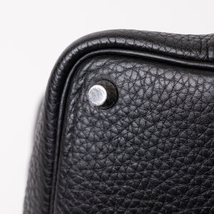 HERMES PICOTIN 18 LOCK BAG CLEMENCE BLACK SHW STAMP Y