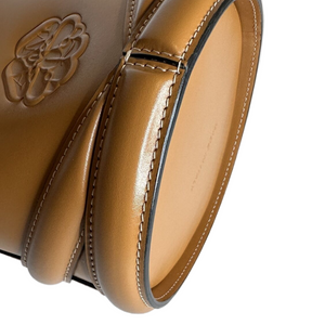 ALEXANDER MACQUEEN THE CURVE SMALL BAG TAN