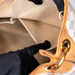 LOUIS VUITTON DAMIER AZUR GALLIERA PM SHOULDER BAG GHW