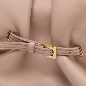 PRADA DADA SMALL NAPPA LEATHER BAG IVORY LAMBSKIN LEATHER GHW