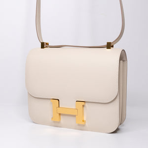 HERMES CONSTANCE 24 EPSOM NATA GHW STAMP Z