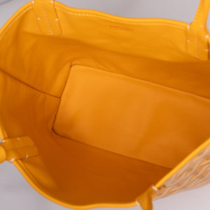 GOYARD MINI ANJOU TOTE BAG CANVAS / CALFSKIN YELLOW SHW