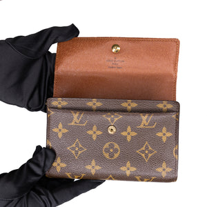 LOUIS VUITTON COATED CANVAS CONTINENTAL WALLET