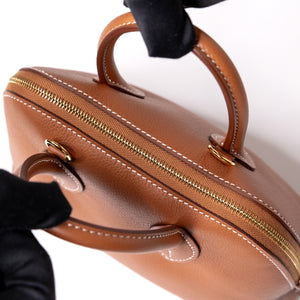 HERMES MINI BOLIDE EVERCOLOR GOLD GHW STAMP K
