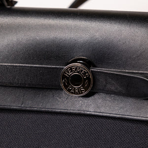 HERMES HERBAG 31 BLACK SHW STAMP T