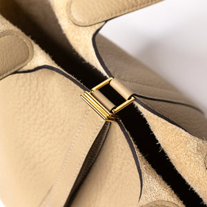 HERMES PICOTIN 18 LOCK BAG CLEMENCE TRENCH GHW STAMP K