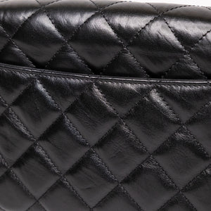 CHANEL 23K SLING SMALL FLAP BAG BLACK CALFSKIN LEATHER GHW