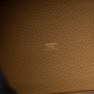HERMES PICOTIN 18 LOCK BAG BAG CLEMENCE BISCUIT GHW STAMP K