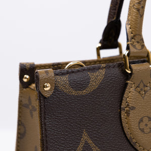 LOUIS VUITTON ONTHEGO EAST WEST MONOGRAM REVERSE GHW