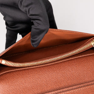LOUIS VUITTON PORTEFEUILLE BRAZZA MONOGRAM CANVAS LONG WALLET