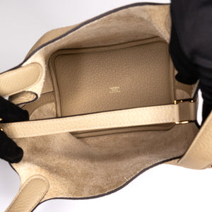 HERMES PICOTIN 18 LOCK BAG CLEMENCE TRENCH GHW STAMP K