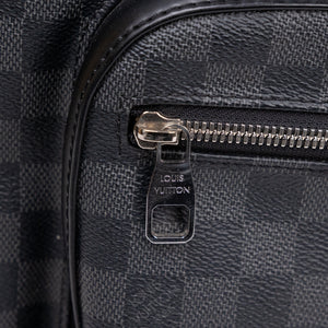 LOUIS VUITTON DAMIER GRAPHITE JOSH BACKPACK CANVAS BLACK GRAY MEN UNISEX