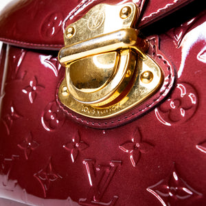 LOUIS VUITTON AMARANTE MONOGRAM VERNIS ROMAINE BAG