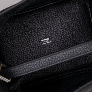 HERMES PICOTIN 18 LOCK BAG CLEMENCE BLACK SHW STAMP Y