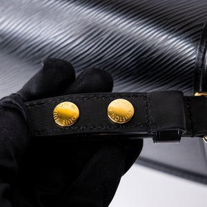 LOUIS VUITTON MINI DAUPHINE BLACK EPI LEATHER GHW