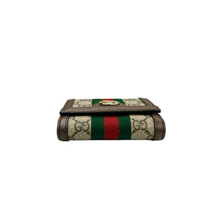 GUCCI OPHIDIA CARD CASE WALLET IN GG SUPREME