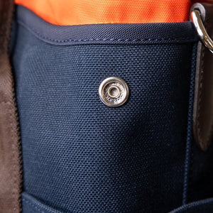 HERMES THE GROOMING BAG BLUE NAVY / FEU STAMP Z