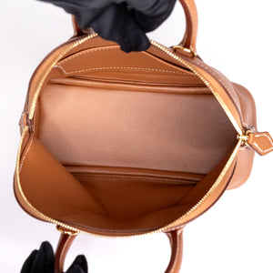 HERMES MINI BOLIDE EVERCOLOR GOLD GHW STAMP K