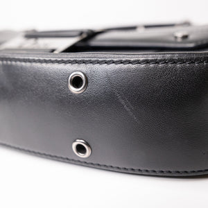 CHRISTIAN DIOR VINTAGE PUNK SHOULDER BAG BLACK SHW