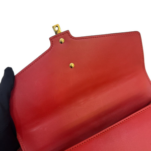 GUCCI SMALL SYLVIA BAG RED GHW