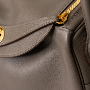 HERMES LINDY 26 EVERCOLOR GRIS ETAIN GHW STAMP Z