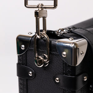 LOUIS VUITTON SIDE TRUNK MM BLACK CALFSKIN LEATHER SHW