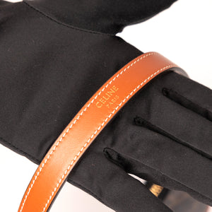 CELINE MINI AVA BAG WITH TRIOMPHE CANVAS GHW