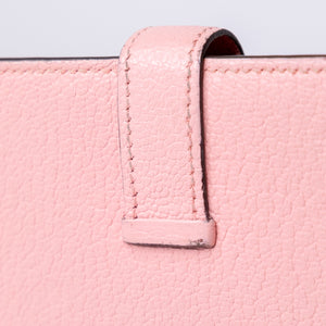 HERMES BEARN LONG WALLET CHEVRE MYSORE 3Q ROSE SAKURA SHW STAMP T