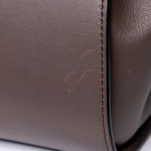 LOEWE MINI HAMMOCK DRAWSTRING BAG GRAINED CALF SKIN DARK TAUPE SHW