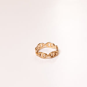HERMES SIZE 53 CHAINE D’ANCRE ENCHAINEE PM RING SMALL MODEL ROSE GOLD