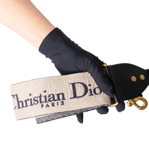 CHRISTIAN DIOR MINI SADDLE BLUE OBLIQUE GHW WITH STRAP
