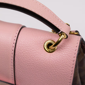 LOUIS VUITTON CLAPTON DAMIER EBENE PINK LEATHER BACKPACK