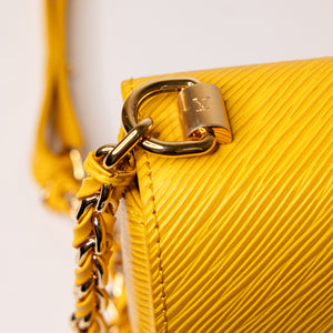 LOUIS VUITTON TWIST MM EPI LEATHER YELLOW GHW (MICROCHIP)