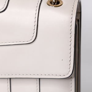 BVLGARI SEPRENTI FOREVER SHOULDER BAG WHITE GHW