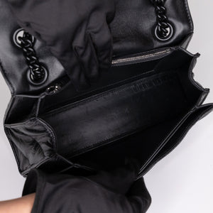 BALENCIAGA CRUSH SMALL CHAIN BAG SO BLACK