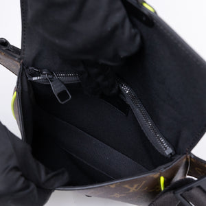 LOUIS VUITTON S LOCK SLING BAG MONOGRAM CANVAS BLACK HARDWARE