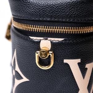 LOUIS VUITTON VANITY PM BLACK/BEIGE CALFSKIN GHW