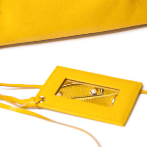 BALENCIAGA SMALL CLASSIC CITY CROSSBODY BAG YELLOW GHW