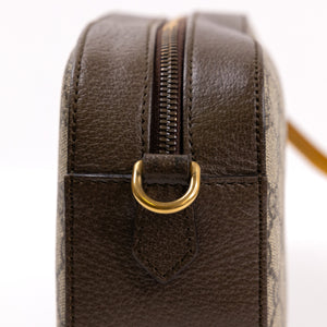 GUCCI GG SUPREME CAMERA BAG BROWN MULTICOLOURED CANVAS /LEATHER GHW